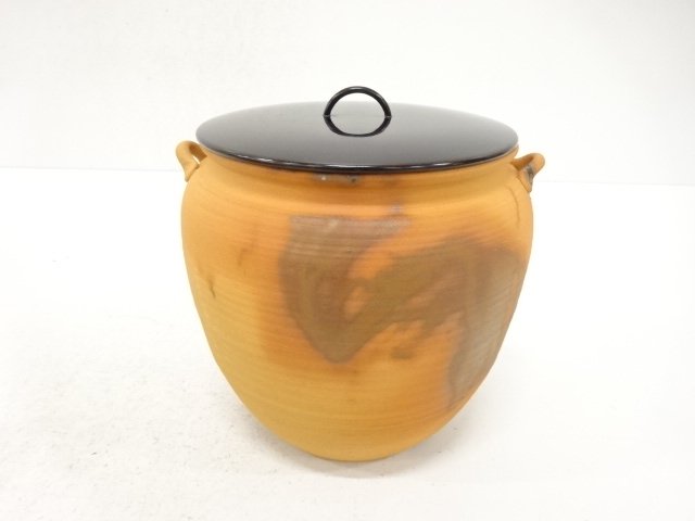 JAPANESE COLLECTIBLE / WATER JAR / YAKISHIME / BY THE ARTIST (WITH PRO